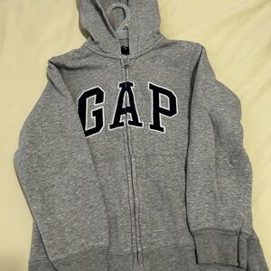 GAP Kids Heather Gray Zip-Up Hoodie